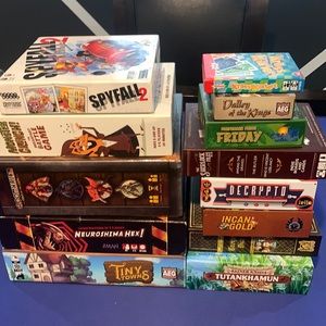 Strategy family and party board games.